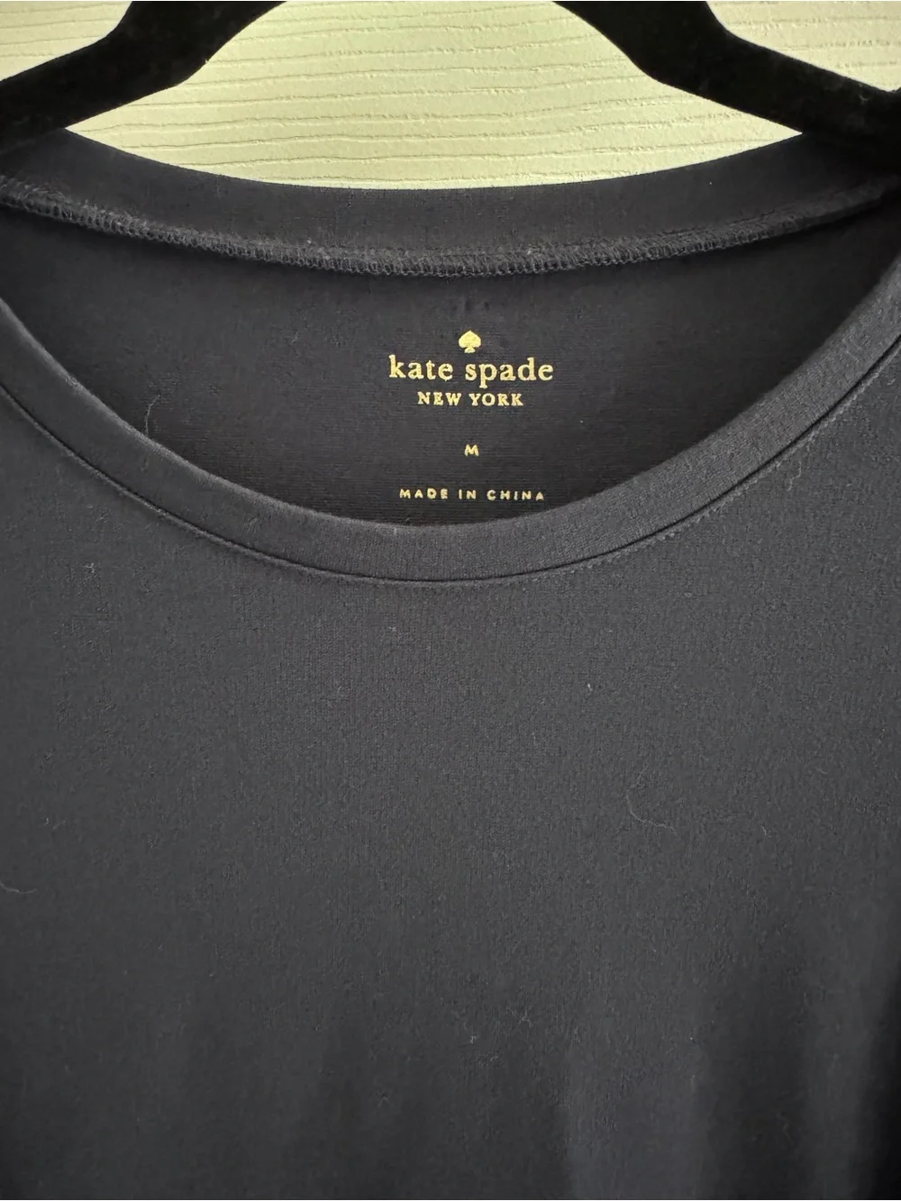 kate spade Navy Fit-and-Flare Long Sleeve Dress with Ruffled Cuffs